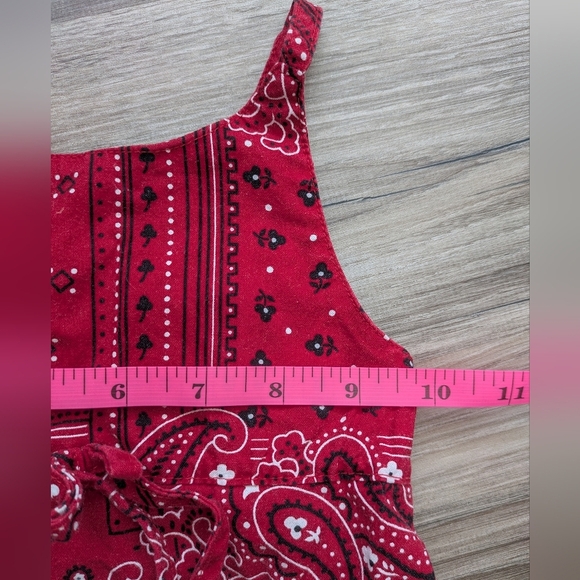 Little Lindsey Bandana Paisley Print Lace Spaghetti Strap Summer Sun Dress 2T - Picture 9 of 14